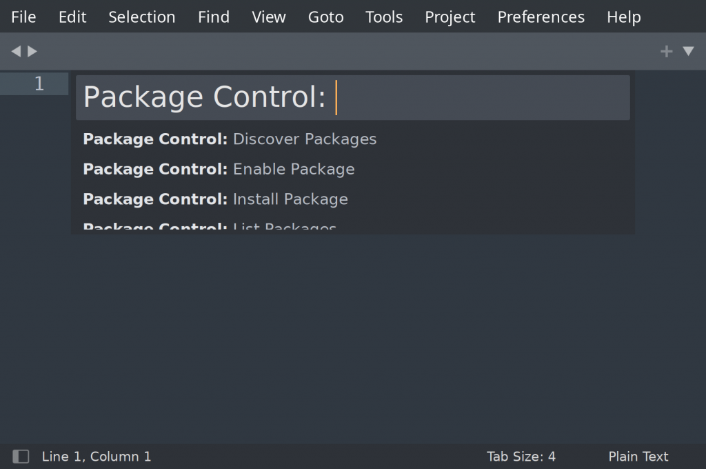 Sublime-Text: Package-Control Aufruf
