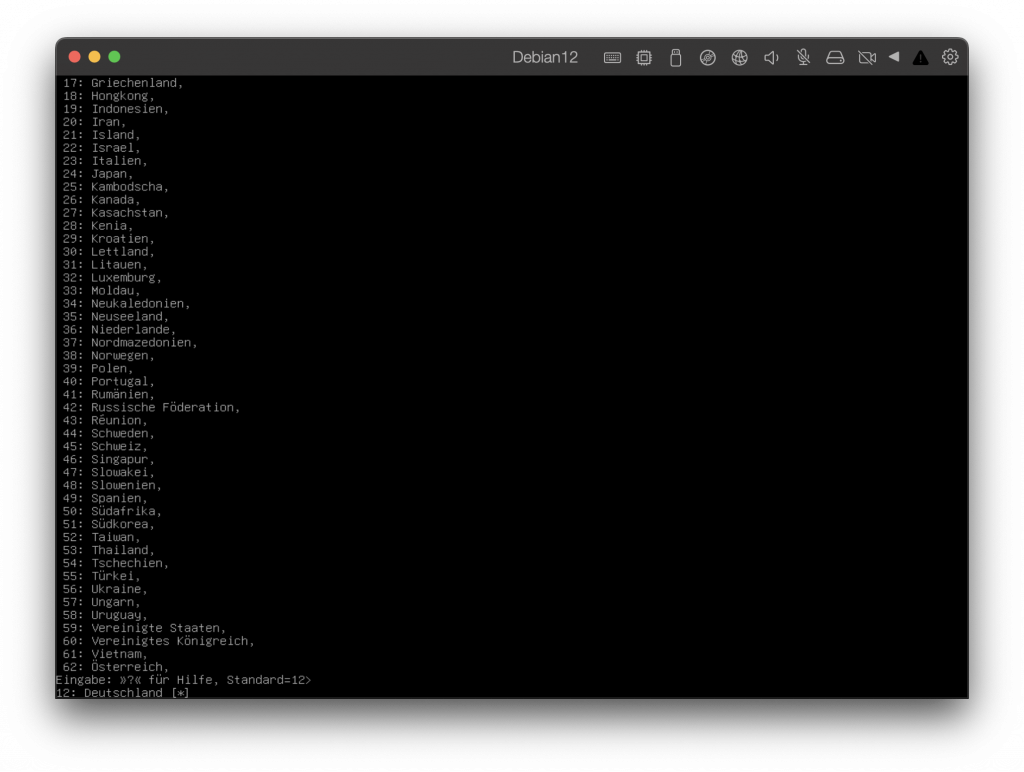 Debian 12 Installation mit Sprachausgabe
