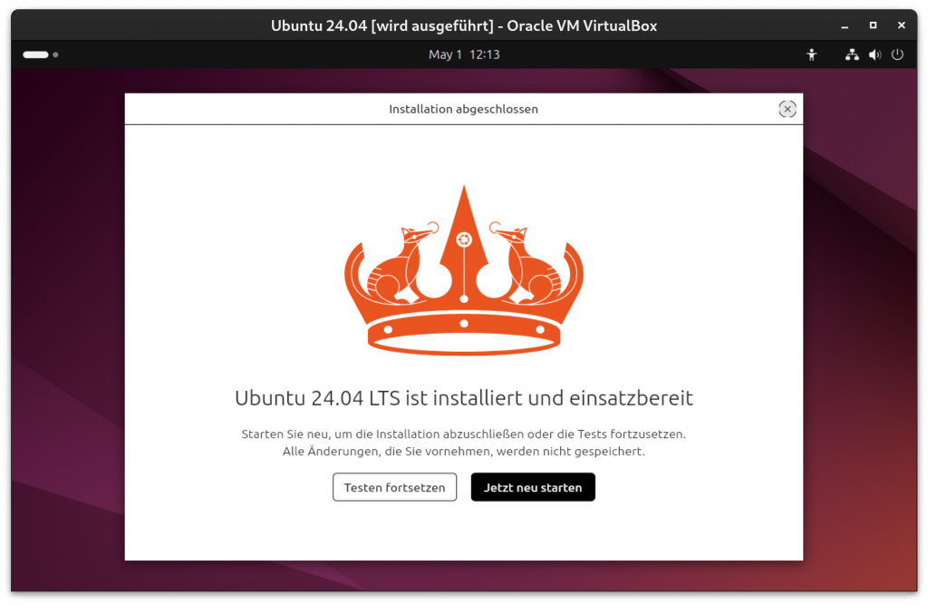Ubuntu 24.04 Setup-Assistent